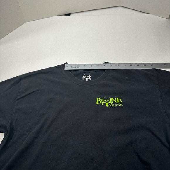 Bone Collector Men's Size Large Short Sleeve Tee Shirt Black Preowned - Picture 6 of 11